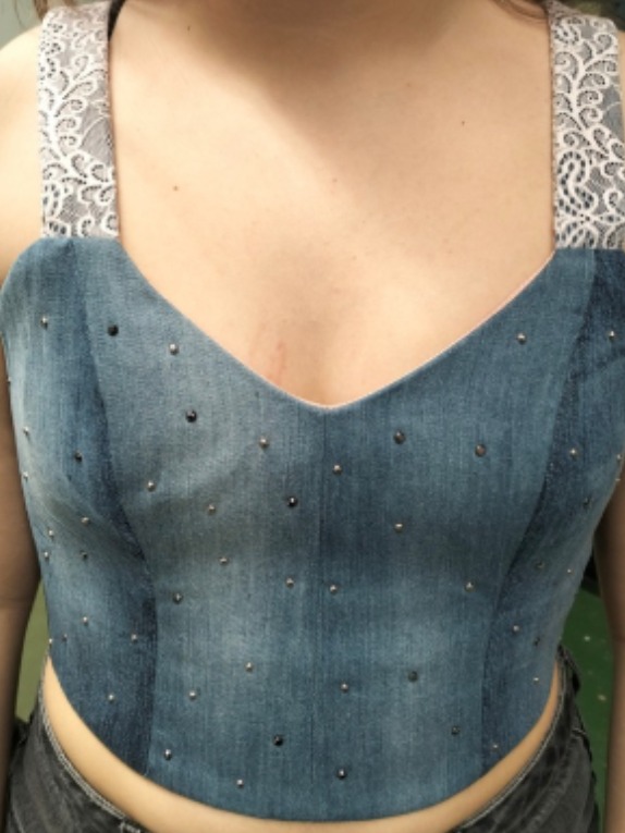 Bustier reciclatge creatiu